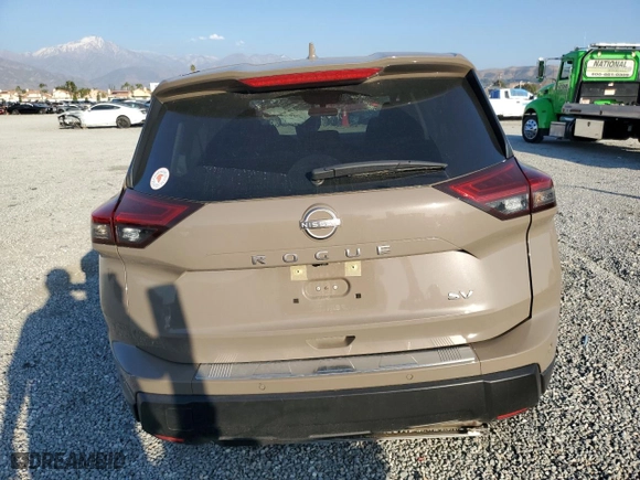 2024 Nissan Rogue SV with VIN JN8BT3BA2RW351630, listed as a Copart auction lot 46640945 with 23,559 mi miles and Salvage Title. Bid and sale history available at carsss.com. Image 6.
