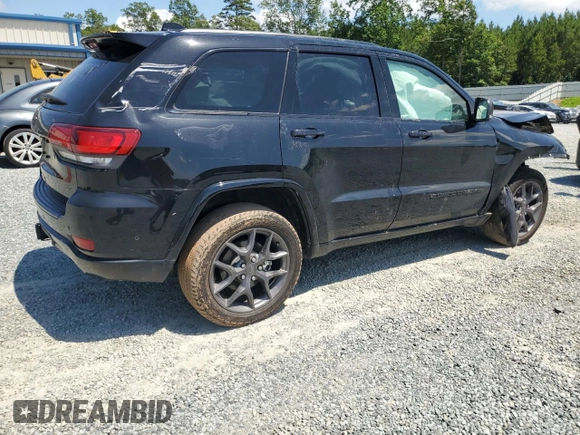 2021 Jeep Grand Cherokee 80th Anniversary with VIN 1C4RJFBG9MC842843, listed as a Copart auction lot 61495735 with Not provided miles and Salvage title. Bid and sale history available at DreamBid. Image 3.