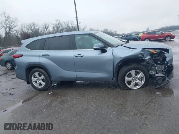 2023 Toyota Highlander L with VIN 5TDKDRAH8PS524459, listed as a IAAI auction lot 41637752 with 10,156 mi miles and . Bid and sale history available at DreamBid. Image 13.