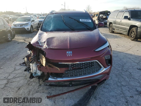 2024 Buick Encore GX Avenir with VIN KL4AMGSL6RB073085, listed as a Copart auction lot 86503654 with 4,528 mi miles and Salvage title. Bid and sale history available at DreamBid. Image 5.