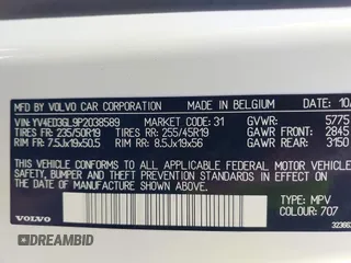 2023 Volvo C40 Plus с VIN YV4ED3GL9P2038589, выставлен на аукционе IAAI как лот 41738904 с пробегом 21 141 миль миль и . История ставок и продаж доступна на DreamBid. Изображение 9.