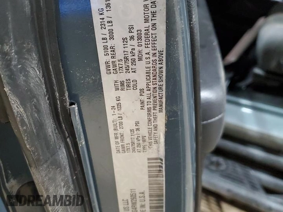 2024 Jeep Wrangler Willys with VIN 1C4PJXAG4RW260511, listed as a Copart auction lot 42425645 with 11,996 mi miles and Salvage title. Bid and sale history available at DreamBid. Image 14.