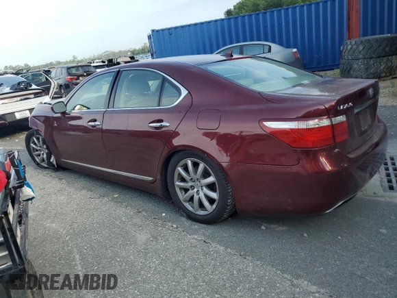 2007 Lexus LS 460 with VIN JTHBL46F475030195, listed as a Copart auction lot 65994595 with Not provided miles and Clean title. Bid and sale history available at DreamBid. Image 2.