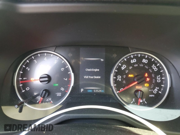 2021 Toyota RAV4 XLE Premium with VIN 2T3C1RFV3MC136191, listed as a Copart auction lot 61188995 with 53,524 mi miles and Salvage title. Bid and sale history available at DreamBid. Image 9.