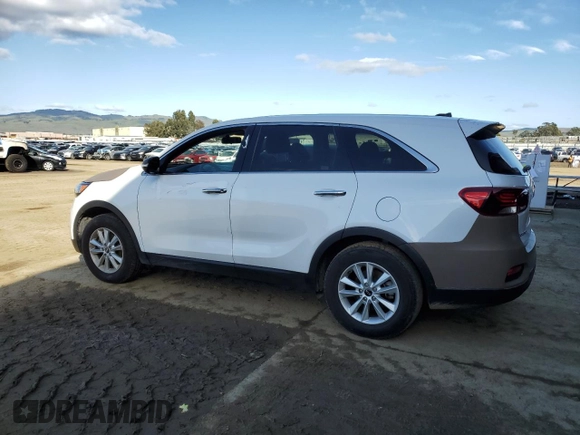 2019 Kia Sorento LX with VIN 5XYPG4A33KG553572, listed as a Copart auction lot 45207085 with 51,857 mi miles and Salvage Title. Bid and sale history available at carsss.com. Image 2.