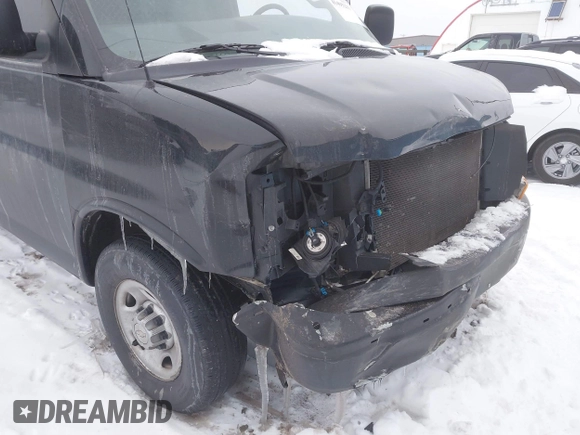 2018 Chevrolet Express Cargo Van with VIN 1GCWGAFP1J1267630, listed as a IAAI auction lot 41495213 with 79,238 mi miles. Bid and sale history available at carsss.com. Image 6.