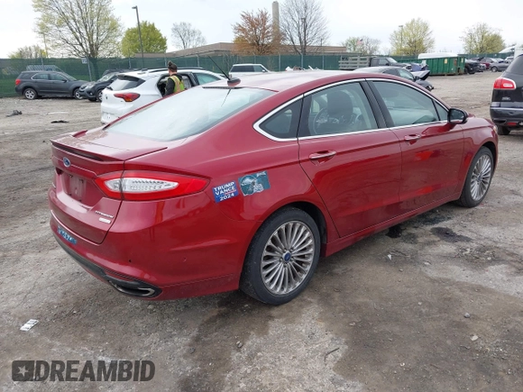 2013 Ford Fusion Titanium with VIN 3FA6P0K99DR174095, listed as a IAAI auction lot 42037806 with 81,514 mi miles. Bid and sale history available at carsss.com. Image 4.