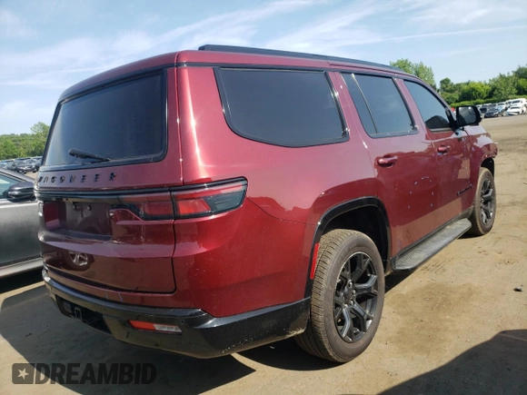 2023 Jeep Wagoneer Series II Carbide with VIN 1C4SJVBP1PS569158, listed as a Copart auction lot 57888145 with 23,613 mi miles and Salvage title. Bid and sale history available at DreamBid. Image 3.