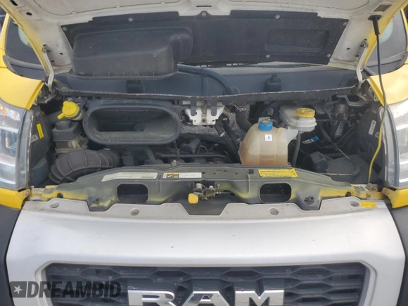 2020 Ram ProMaster Cargo with VIN 3C6TRVAG8LE127304, listed as a Copart auction lot 53615005 with 201,832 mi miles and Clean Title. Bid and sale history available at carsss.com. Image 12.