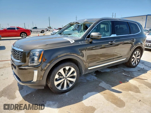 2021 Kia Telluride EX with VIN 5XYP34HCXMG188876, listed as a Copart auction lot 58031525 with 74,182 mi miles and Salvage title. Bid and sale history available at DreamBid. Image 1.