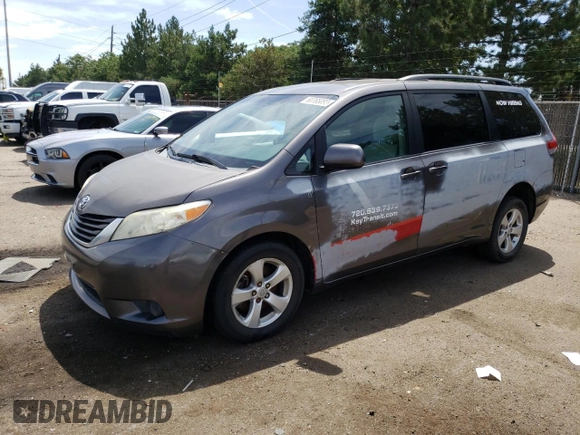 2011 Toyota Sienna LE AAS с VIN 5TDKK3DCXBS140971, выставлен на аукционе Copart как лот 56071645 с пробегом 277 303 миль миль и На запчасти • Non repairable. История ставок и продаж доступна на DreamBid. Изображение 1.
