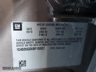 2011 Buick LaCrosse CXL with VIN 1G4GD5GDXBF100031, listed as a Copart auction lot 44702505 with 165,811 mi miles and Salvage Title. Bid and sale history available at carsss.com. Image 12.