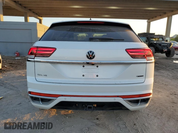 2023 Volkswagen Atlas SEL Premium R-Line with VIN 1V2FE2CA9PC228100, listed as a Copart auction lot 42774795 with 6,944 mi miles and Salvage title. Bid and sale history available at DreamBid. Image 6.