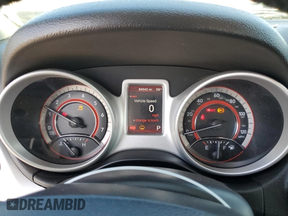 2020 Dodge Journey SE Value with VIN 3C4PDCAB7LT273058, listed as a Copart auction lot 46137285 with 84,043 mi miles and Salvage Title. Bid and sale history available at DreamBid. Image 9.