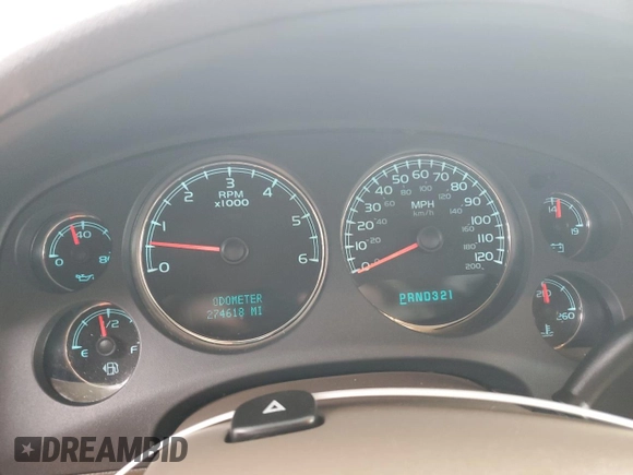 2008 GMC Yukon SLT w/4SB with VIN 1GKFC13J48R220037, listed as a Copart auction lot 44947105 with 274,618 mi miles and Salvage Title. Bid and sale history available at carsss.com. Image 9.