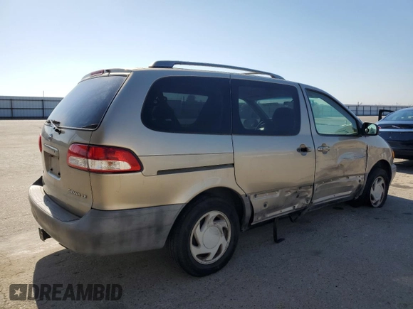 2002 Toyota Sienna LE with VIN 4T3ZF13C22U423405, listed as a Copart auction lot 53753045 with 208,523 mi miles and Salvage Title. Bid and sale history available at DreamBid. Image 3.