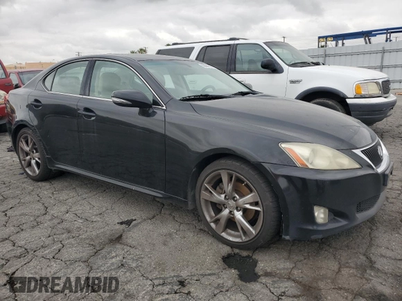 2009 Lexus IS 250 with VIN JTHBK262292089190, listed as a Copart auction lot 55884295 with 205,946 mi miles and Clean Title. Bid and sale history available at DreamBid. Image 4.