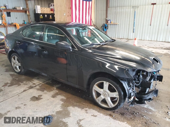 2007 Lexus IS 250 with VIN JTHCK262472009244, listed as a Copart auction lot 58128925 with 182,661 mi miles and Salvage title. Bid and sale history available at DreamBid. Image 4.