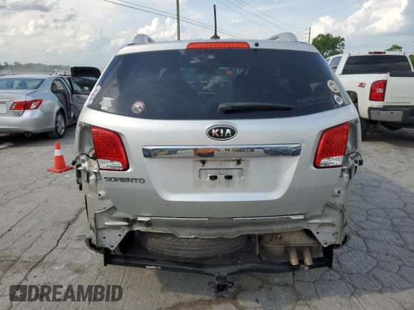 2013 Kia Sorento LX with VIN 5XYKT4A29DG370970, listed as a Copart auction lot 55015255 with 212,424 mi miles and Clean title. Bid and sale history available at DreamBid. Image 6.