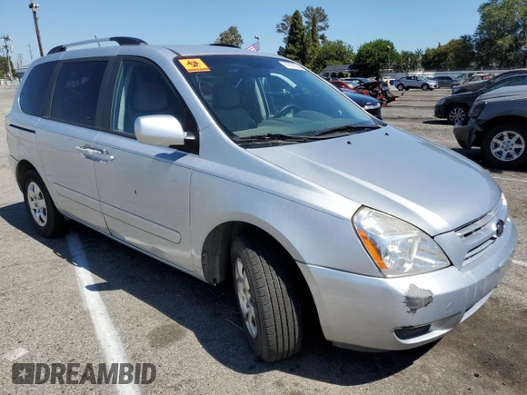 2009 Kia Sedona with VIN KNDMB133296299895, listed as a Copart auction lot 61930584 with 0 mi miles and Clean Title. Bid and sale history available at carsss.com. Image 4.