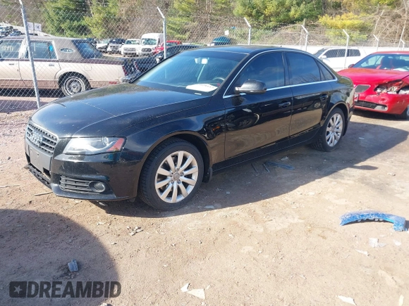 2010 Audi A4 2.0T Premium Plus with VIN WAUFFAFL0AN022596, listed as a IAAI auction lot 42028115 with 108,215 mi miles. Bid and sale history available at carsss.com. Image 2.