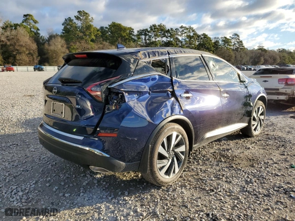 2024 Nissan Murano SL with VIN 5N1AZ2CJ3RC104306, listed as a Copart auction lot 42418024 with 152 mi miles and Salvage Title. Bid and sale history available at carsss.com. Image 3.