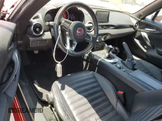 2017 FIAT 124 Spider Lusso with VIN JC1NFAEKXH0125617, listed as a Copart auction lot 58742395 with 18,930 mi miles and Salvage title. Bid and sale history available at DreamBid. Image 8.