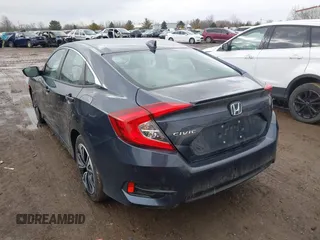 2017 Honda Civic Sedan EX-T with VIN 19XFC1F31HE005896, listed as a IAAI auction lot 41727874 with 93,261 mi miles. Bid and sale history available at carsss.com. Image 3.