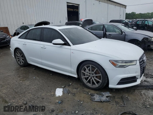 2018 Audi A6 Premium Plus with VIN WAUG8AFCXJN045091, listed as a Copart auction lot 58022345 with 70,815 mi miles and Salvage title. Bid and sale history available at DreamBid. Image 4.