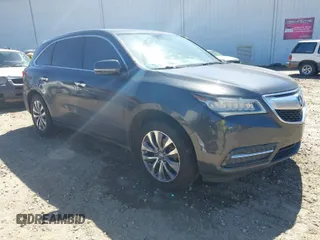 2015 Acura MDX Tech Pkg with VIN 5FRYD3H44FB002147, listed as a IAAI auction lot 41832079 with 1 mi miles. Bid and sale history available at carsss.com. Image 1.