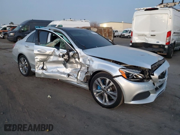 2017 Mercedes-Benz C 350e with VIN 55SWF4HB8HU225722, listed as a Copart auction lot 86431424 with 107,572 mi miles and Salvage Title. Bid and sale history available at DreamBid. Image 4.