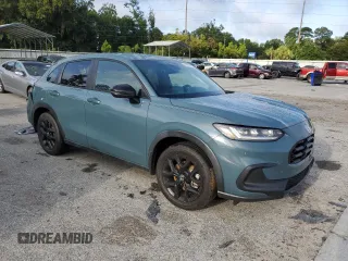 2023 Honda HR-V Sport with VIN 3CZRZ1H55PM702027, listed as a Copart auction lot 59563395 with 71,311 mi miles and Salvage title. Bid and sale history available at DreamBid. Image 4.