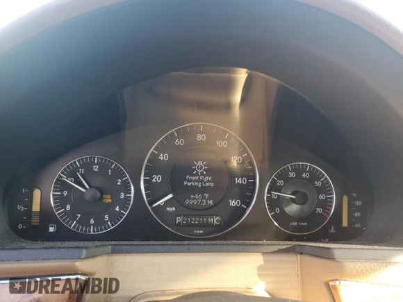 2009 Mercedes-Benz E 350 with VIN WDBUH87X29B445142, listed as a Copart auction lot 41765205 with 212,211 mi miles and Salvage Title. Bid and sale history available at DreamBid. Image 9.