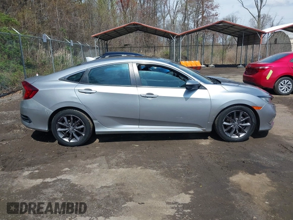 2020 Honda Civic Sedan EX with VIN 19XFC1F38LE209734, listed as a IAAI auction lot 41898003 with 116,421 mi miles. Bid and sale history available at carsss.com. Image 14.
