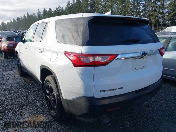 2020 Chevrolet Traverse LS with VIN 1GNEVFKW9LJ100826, listed as a IAAI auction lot 41227311 with 77,327 mi miles. Bid and sale history available at carsss.com. Image 3.