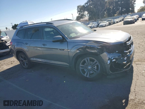 2021 Volkswagen Atlas SE with VIN 1V2MR2CAXMC583185, listed as a Copart auction lot 89405925 with 49,175 mi miles and Salvage title. Bid and sale history available at DreamBid. Image 4.