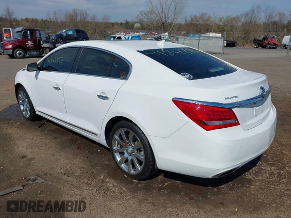 2014 Buick LaCrosse Premium I with VIN 1G4GD5G36EF304692, listed as a IAAI auction lot 41843897 with 65,774 mi miles and . Bid and sale history available at DreamBid. Image 3.