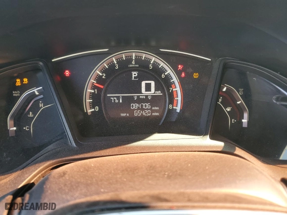 2017 Honda Civic Coupe LX with VIN 2HGFC4B56HH312043, listed as a Copart auction lot 53485745 with 84,706 mi miles and Clean Title. Bid and sale history available at carsss.com. Image 9.