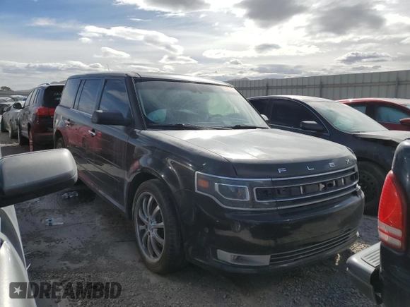 2014 Ford Flex Limited with VIN 2FMGK5D85EBD29459, listed as a Copart auction lot 86785874 with 122,893 mi miles and Salvage Title. Bid and sale history available at carsss.com. Image 4.