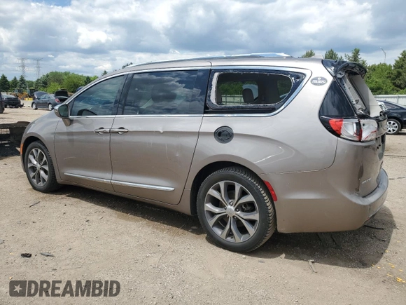 2017 Chrysler Pacifica Limited with VIN 2C4RC1GG3HR616218, listed as a Copart auction lot 58342445 with 53,536 mi miles and Salvage title. Bid and sale history available at DreamBid. Image 2.