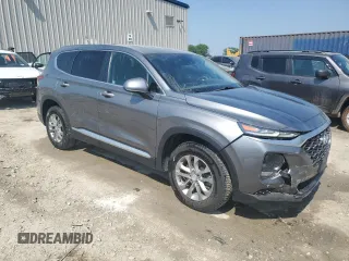 2019 Hyundai Santa Fe SE with VIN 5NMS2CAD7KH135680, listed as a Copart auction lot 59698015 with 88,492 mi miles and Salvage title. Bid and sale history available at DreamBid. Image 4.