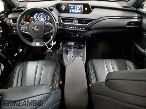 2020 Lexus UX 250h F Sport with VIN JTHR9JBH6L2021884, listed as a Copart auction lot 49072545 with 61,484 mi miles and Salvage title. Bid and sale history available at DreamBid. Image 8.