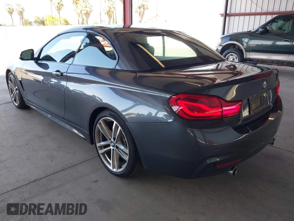 2018 BMW 4 Series 440i with VIN WBA4Z5C50JEE16887, listed as a IAAI auction lot 42218397 with 50,939 mi miles and . Bid and sale history available at DreamBid. Image 3.