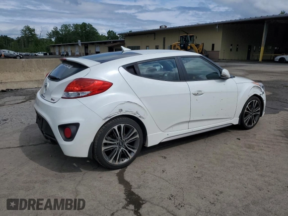 2016 Hyundai Veloster Turbo with VIN KMHTC6AE8GU279083, listed as a Copart auction lot 60443225 with 103,382 mi miles and Salvage title. Bid and sale history available at DreamBid. Image 3.