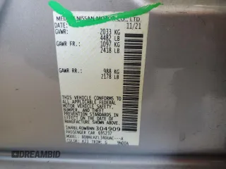 2022 Nissan Altima SV z VIN 1N4BL4DW8NN304909, wystawiony jako Copart lot #59673545 z przebiegiem 67 566 mil mil oraz Czysty tytuł • Clean title. Historia ofert i sprzedaży dostępna na DreamBid. Obrazek 12.