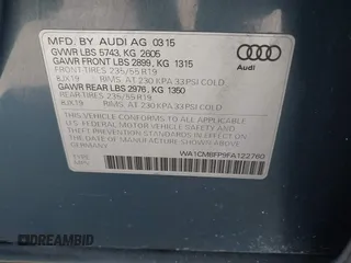 2015 Audi Q5 Premium Plus z VIN WA1CMBFP9FA122760, wystawiony jako IAAI lot #41717164 z przebiegiem 174 216 mil mil oraz . Historia ofert i sprzedaży dostępna na DreamBid. Obrazek 9.