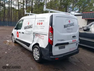 2022 Ford Transit Connect Van XL with VIN NM0LS7S28N1522257, listed as a IAAI auction lot 41739115 with 53,998 mi miles. Bid and sale history available at carsss.com. Image 3.