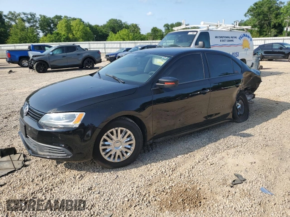 2013 Volkswagen Jetta S with VIN 3VW2K7AJ2DM236412, listed as a Copart auction lot 58314775 with 144,144 mi miles and Salvage title. Bid and sale history available at DreamBid. Image 1.