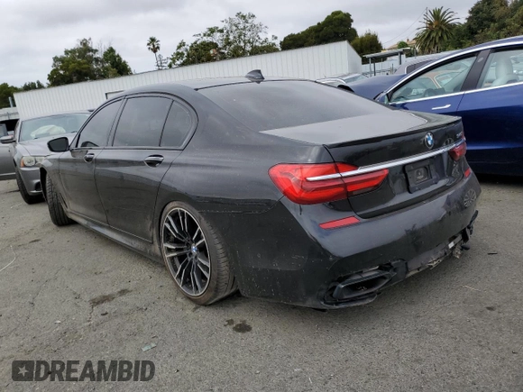 2017 BMW 7 Series 740i with VIN WBA7E2C56HG739456, listed as a Copart auction lot 64728303 with Not Provided miles and . Bid and sale history available at DreamBid. Image 2.