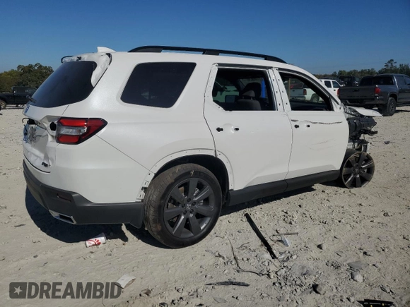 2023 Honda Pilot Sport with VIN 5FNYG1H36PB010756, listed as a Copart auction lot 77183634 with 27,314 mi miles and Salvage Title. Bid and sale history available at carsss.com. Image 3.